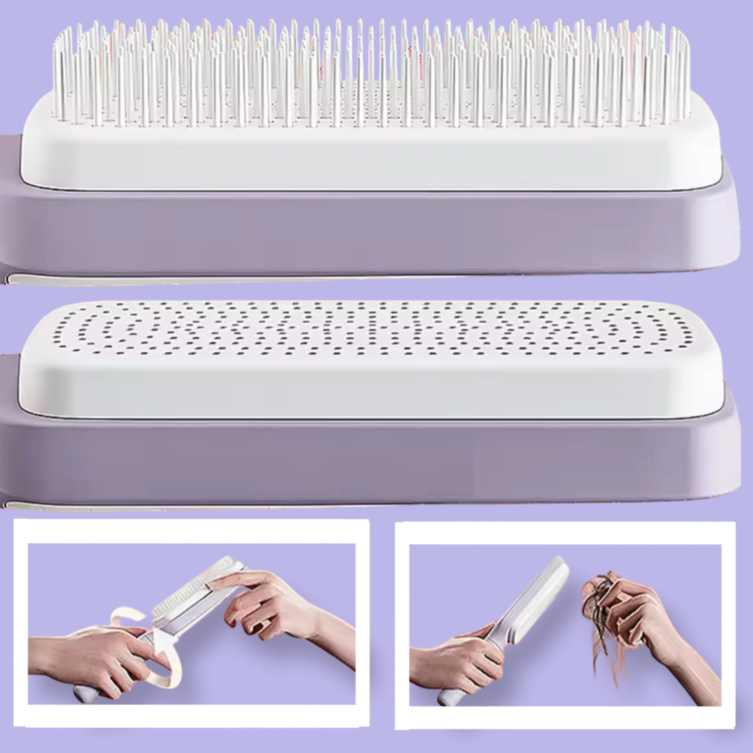 FlickieBrush™ Self-Cleaning Hair Brush